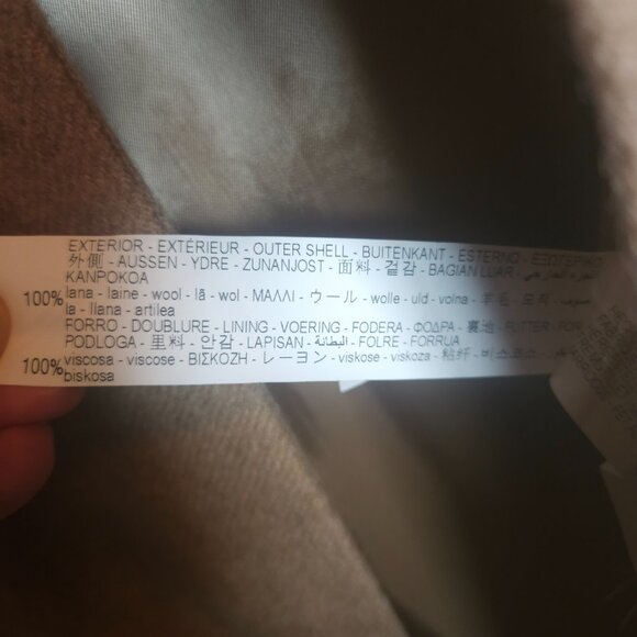 NWT Zara camel wrap coat - Picture 5 of 5